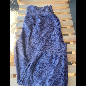 Athleta print Salutation Jogger - soft lilac - size L petite
